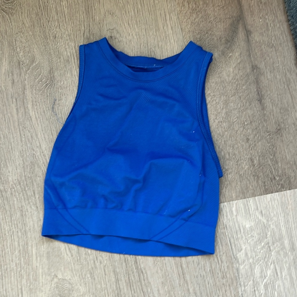 Alphalete blue gym top